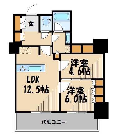 ルフォンプログレ滝野川の物件間取画像